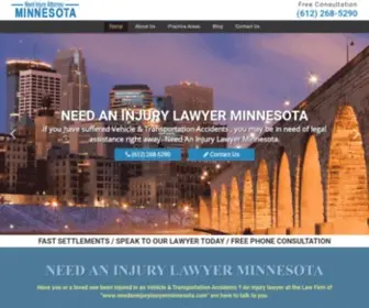 Needaninjurylawyerminnesota.com(Need An Injury Lawyer Minnesota) Screenshot