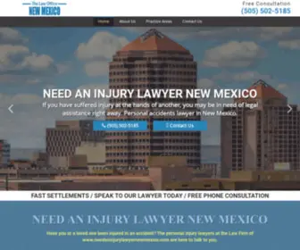 Needaninjurylawyernewmexico.com(Need An Injury Lawyer New Mexico) Screenshot