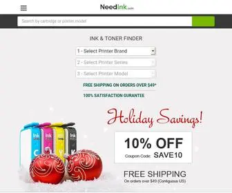 Needink.com(Discount Printer Ink and Toner Cartridges) Screenshot