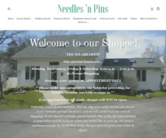 Needlesnpinsyarnshoppe.com(Needles 'n Pins Yarn Shoppe) Screenshot