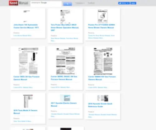 Needmanual.com(Need Manual Free user guides and instruction manuals in PDF) Screenshot