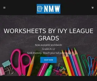 Needmoreworksheets.com(Worksheets, Math) Screenshot