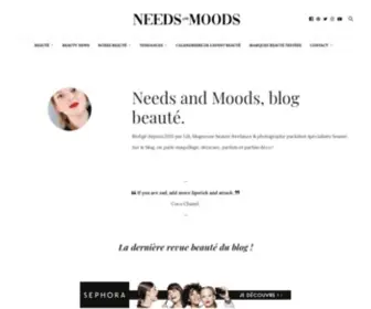 Needsandmoods.com(Blog beauté) Screenshot