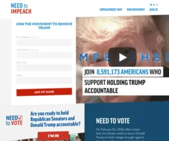 Needtoimpeach.com(Need to Impeach) Screenshot