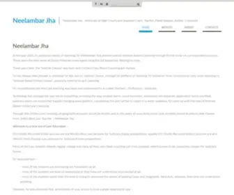 NeelambarjHa.info(Online Judiciary Coaching Law Neelambar Jha Elearning) Screenshot