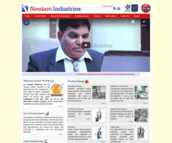 Neelampharmamech.com(Pharmaceutical Machines Supplier) Screenshot