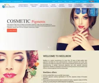 Neelikon.com(Manufacturer of Cosmetic Pigments) Screenshot