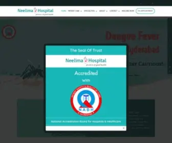Neelimahospitals.com(Multi Speciality Hospital in Sanathnagar) Screenshot