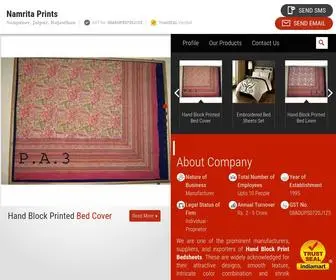 Neelkamaltextiles.net(Namrita Prints) Screenshot