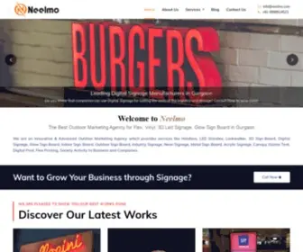 Neelmo.com(Digital Signage Manufacturer) Screenshot