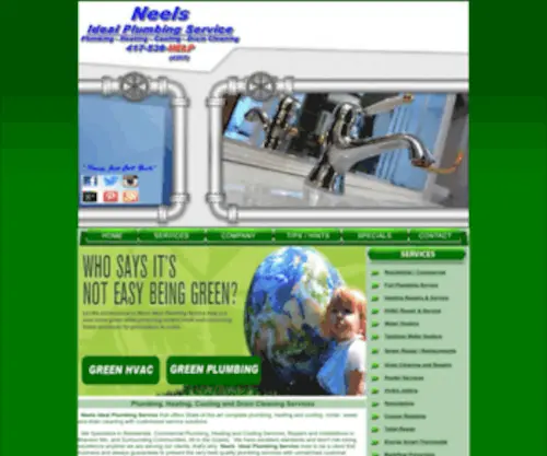 Neelsidealplumbing.com(Neels Ideal Plumbing Service) Screenshot