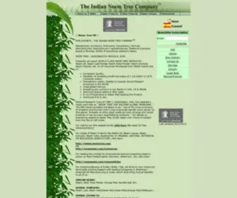 Neemfromindia.com(Variety of products of Neem from India) Screenshot