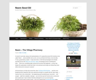 Neemseedoil.com(Neem Seed Oil) Screenshot