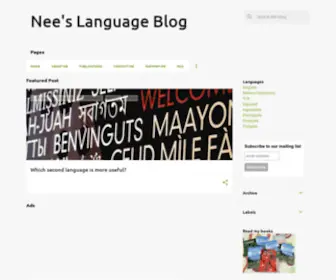 Neeslanguageblog.com(Nee's Language Blog) Screenshot
