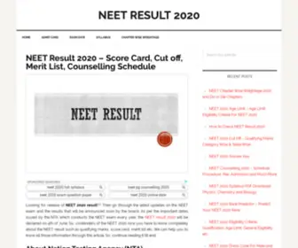 Neetresults2018.net(Neetresults 2018) Screenshot