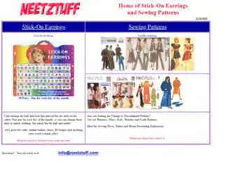 Neetztuff.com(Sewing Patterns) Screenshot