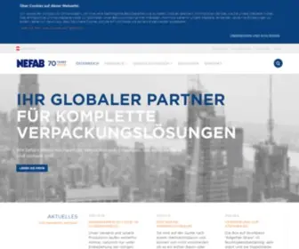 Nefab.at(Der globale Partner für komplette Verpackungslösungen) Screenshot