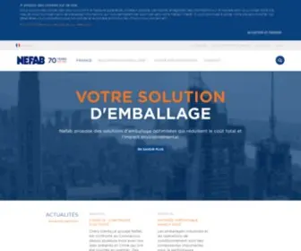 Nefab.fr(Fournisseur mondial de services d'emballage et de logistique) Screenshot