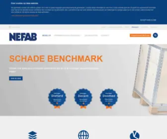Nefab.nl(Wereldwijde leverancier van verpakkings) Screenshot