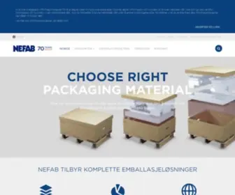 Nefab.no(Eksportemballasje & transportemballasje) Screenshot