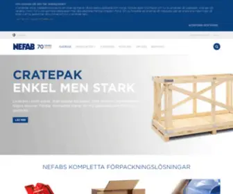 Nefab.se(The Global Partner for Complete Packaging Solutions) Screenshot