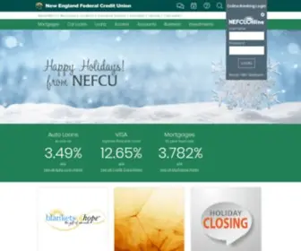 Nefcuonline.com(Credit Union in Vermont) Screenshot