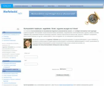 Nefeledd.info(Munkavédelmi) Screenshot