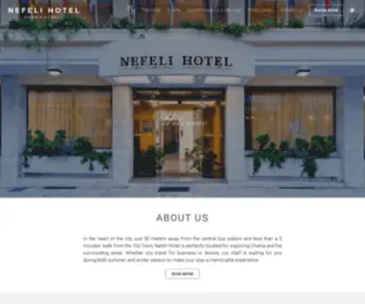 Nefelihotel.com(Hotel Nefeli Chania Crete) Screenshot