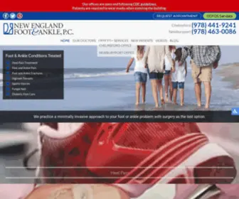 Nefootankle.com(New England Foot & Ankle) Screenshot