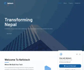 Nefotech.com(Transforming Nepal Digitally) Screenshot