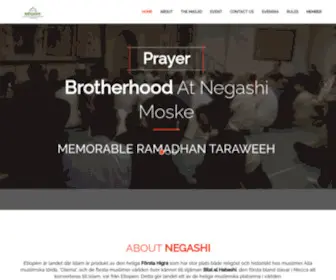 Negashi.se(Negashi Ethiopian Muslim Association) Screenshot