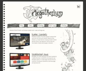 Negatherium.com(Website of dave schuette) Screenshot