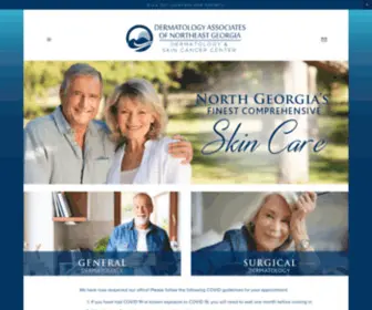 Negeorgiaderm.com(Dermatology Associates of Northeast Georgia) Screenshot