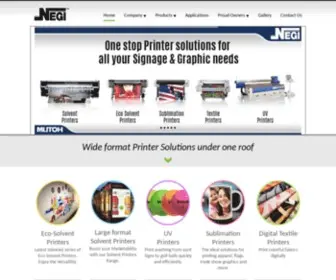 Negisign.com(Distributors of Large format Printers in india since 1995) Screenshot