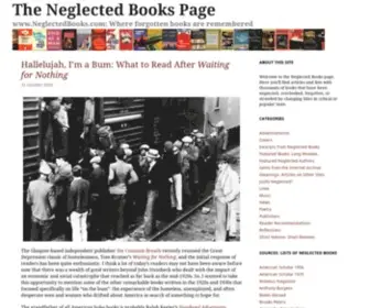 Neglectedbooks.com(Where forgotten books are remembered) Screenshot