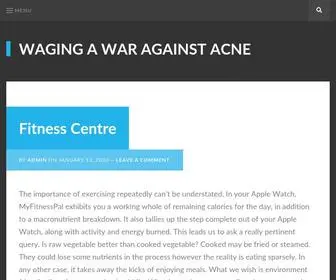 Neglectedwar.com(Waging A War Against Acne) Screenshot