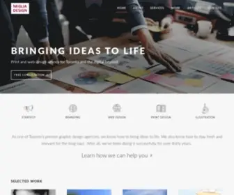 Negliadesign.com(Graphic Design & Web Design Agency in Toronto) Screenshot
