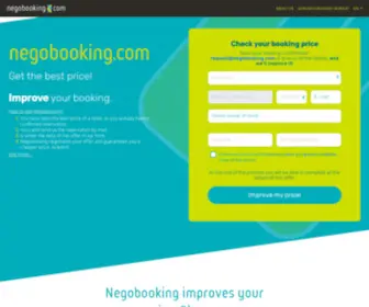 Negobooking.com(Negobooking connects the interests of guests and hotels) Screenshot