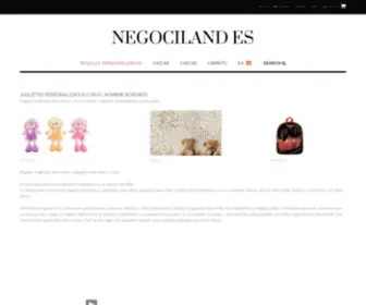 Negociland.com(Juguetes personalizados con el nombre bordado) Screenshot