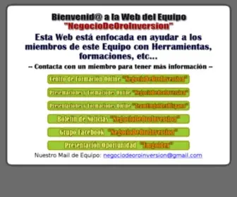 Negociodeoroinversion.com(Acumula Oro) Screenshot