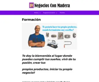 Negociosconmadera.com(Formación) Screenshot