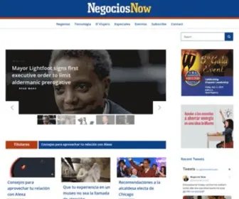 Negociosnow.com(Hispanic Business News en Chicago) Screenshot