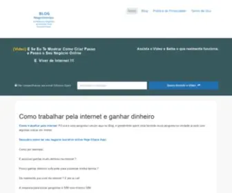 Negociosvips.com(Como trabalhar pela internet e ganhar dinheiro) Screenshot