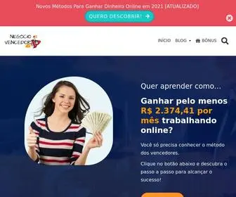 Negociovencedor.com(Negócio Vencedor) Screenshot