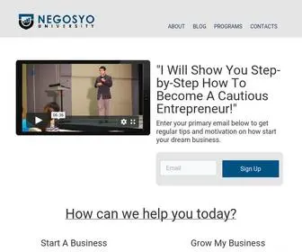 Negosyouniversity.com(The Realization of Your Dream Business Starts Here) Screenshot