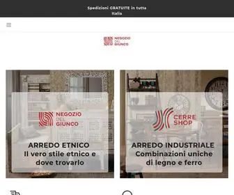 Negoziodelgiunco.com(Arredamento Etnico e Industriale) Screenshot