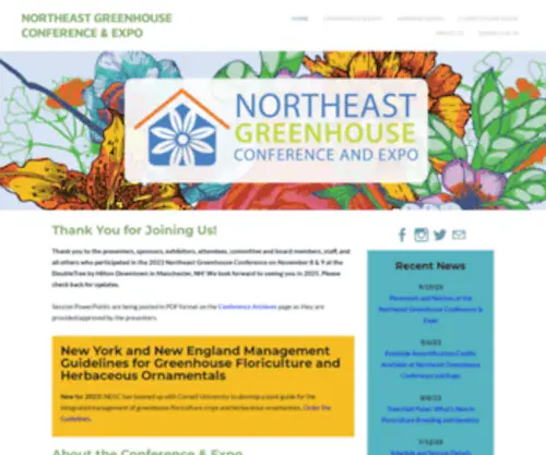 Negreenhouse.org(NORTHEAST GREENHOUSE CONFERENCE & EXPO) Screenshot