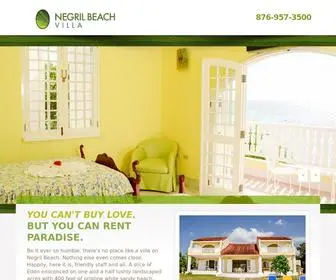 Negrilbeachvilla.com(Negril Beach Villa) Screenshot