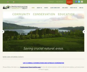 Nehalemtrust.org(Lower Nehalem Community Trust) Screenshot