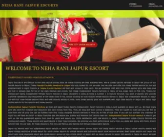 Neharani.com(Jaipur Escorts Offers High Profile VIP Escorts Service in Jaipur) Screenshot